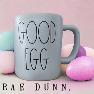 RAE DUNN Easter "Good Egg" Coffee Mug in Robin's Egg Blue